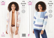 King Cole Ladies Sweater/Jacket Dk pattern 5788 KNIT