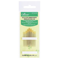 Clover Gold Eye Embroidery Needles 3-9