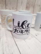 'Life is better with yarn' Mug