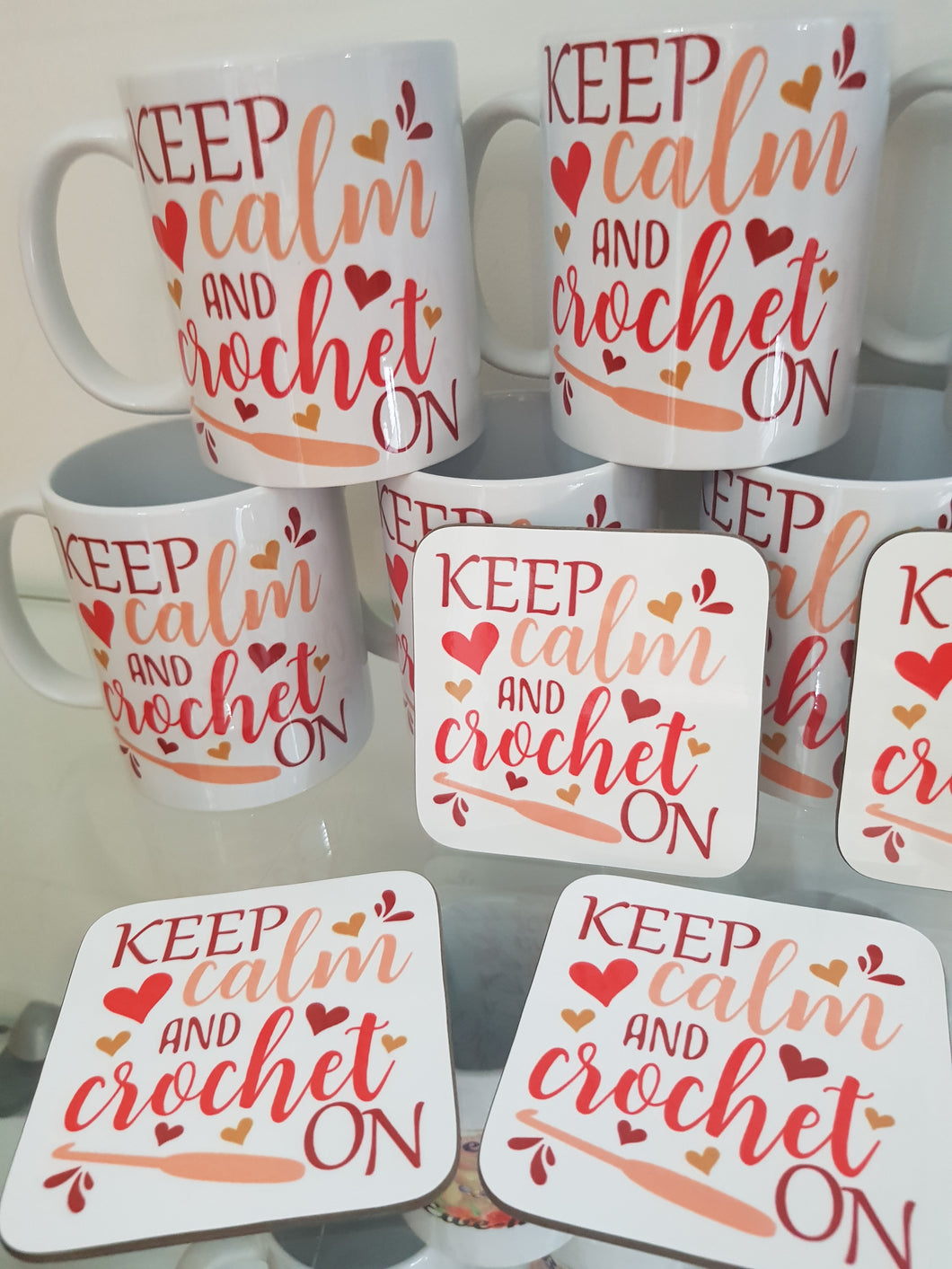 'Keep calm and crochet on' Mug