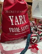 'Secret Stash of Yarn' Santa Sack