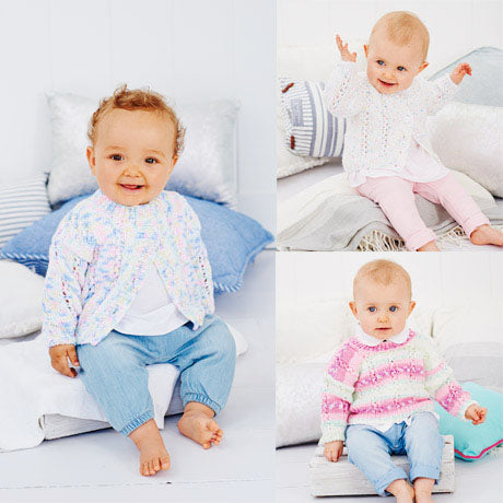 Stylecraft 9476 Baby Cardigans & Sweater Dk Pattern KNIT