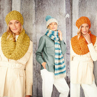 Stylecraft XL Tweed 9805 Ladies Accessories Pattern KNIT