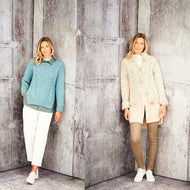 Stylecraft XL Tweeds 9806 Ladies Jacket and Sweater Pattern KNIT