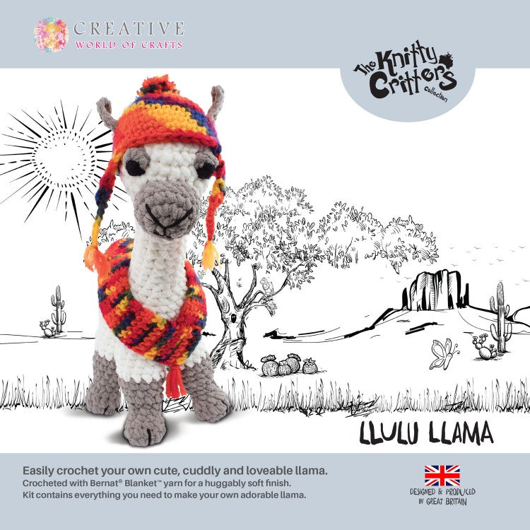 Lulu the Llama Crochet Kit