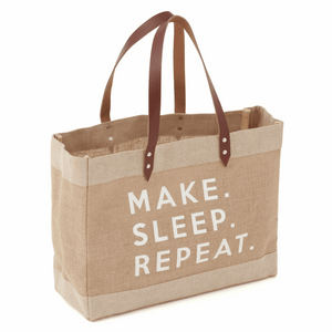 Hobbygift Make.Sleep.Repeat Large Tote Bag