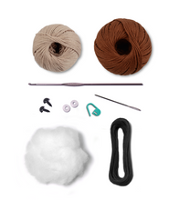 Load image into Gallery viewer, Circulo Safari Baby Crochet Kit- Bear
