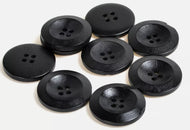 Black Wooden Buttons 20 mm
