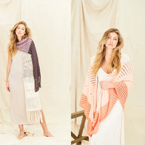 Stylecraft Natural Organic Cotton 9836 shawls pattern KNIT