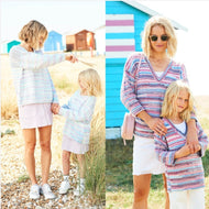 Stylecraft You & Me Dk Ladies/Child Sweater 9823 Pattern KNIT