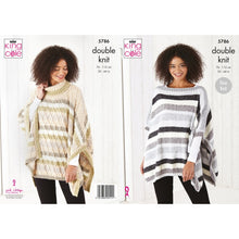 Load image into Gallery viewer, King Cole Ladies Poncho/Tabbard Dk 5786 pattern KNIT
