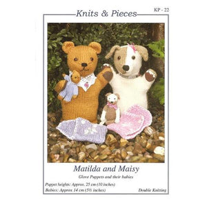 Knits & Pieces KP-22 Glove Puppets & their babies Dk Pattern KNIT