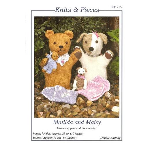 Knits & Pieces KP-22 Glove Puppets & their babies Dk Pattern KNIT