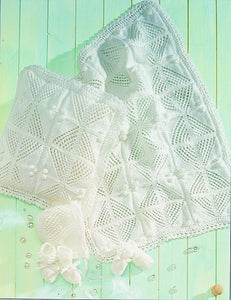 Stylecraft Dk 4522 Baby Pram Cover, Cushion & Accessories Pattern KNIT