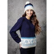 Special Dk 9308 Ladies Christmas jumper and hat pattern KNIT