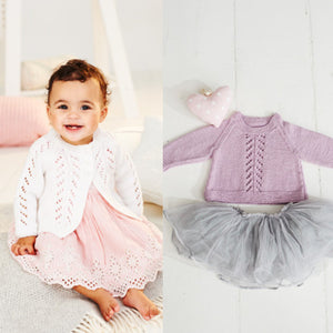 Bambino Dk 9499 A Line Sweater and Cardigan Pattern Birth to 5 years KNIT