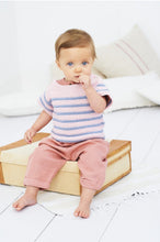 Load image into Gallery viewer, Bambino Dk 9608 Top and Sweater Pattern Birth to 7 Years CROCHET
