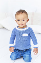 Load image into Gallery viewer, Bambino Dk 9609 Jumper and Tunic Pattern Birth to 7 years CROCHET
